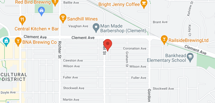 map of #3 1263 Ethel Street